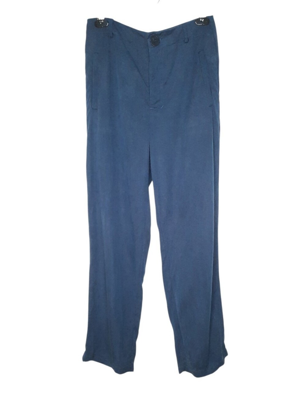 Reformation High Waisted Straight Leg Trouser Pants Blue Tencel Womens Size 4